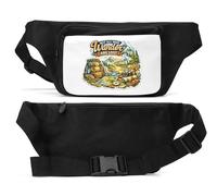 Adventure Awaits in the Wilderness - Marsupio unisex, colore: Nero