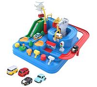 Adventure Car Park Toys for Kids Track Cars Adventure City Rescue Car Adventure Track Highways Adventure Preschool Educational Toys for Children Boys Girls 3 4 5 6 7 Years