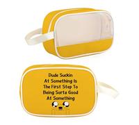 Adventure Cartoon Regali per Essere Sorta Good At Something Trasparente Makeup Bag Human Jake Gift, Bravo a Qualcosa Tb Uk, Borsa trasparente per il trucco