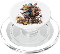 Adventure Gnome con zaino e fiori all'aperto PopSockets PopGrip per MagSafe