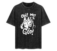 Adventure Joseph Joestar Oh My God Mens T-Shirt Cotton Unisex Tee Black Tops L