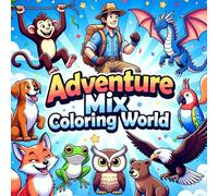 Adventure Mix Coloring World: Fun Animals, Fantasy Scenes & Creative Play for Kids & Adults