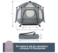 Adventure Parc Pop-Up - DREAMBABY - Tessuto con borsa per il trasporto - Coperture anti UV (uso esterno) - Ø 1,3 m - H1 m
