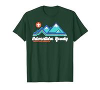 Adventure Ready Scouting America Outdoor Mountains Hiking Maglietta