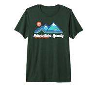 Adventure Ready Scouting America Outdoor Mountains Hiking Maglietta Premium