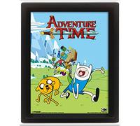 Adventure Time 10 x 8 Pollici Goodies Cornice 3D Poster, Multi-Colore
