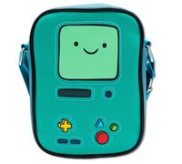 Adventure Time Bag, Crossbody, Adventure Time BMO Character Body Close Up Blues,