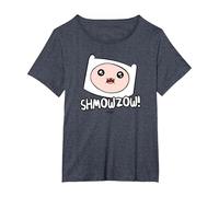 Adventure Time Finn Shmowzow Maglietta, Donna Plus-Size, Pervinca, 1X
