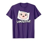 Adventure Time Finn Shmowzow Maglietta, Uomo, Viola, M
