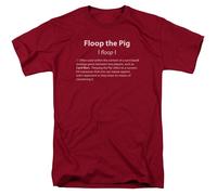 Adventure Time - Floop The Maiale - Adulto Unisex T-Shirt - Rosso