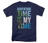 Adventure Time - Il Mio Tempo - Maglietta Blu A Maniche Corte Unisex Per Adulti