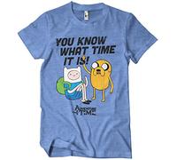 Adventure Time Licenza Ufficiale It's Uomo Maglietta (Blu-Heather), XX-Large