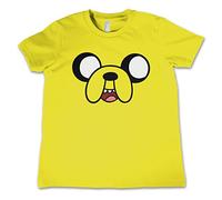 Adventure Time Licenza Ufficiale Jake The Dog Girls Bambino Maglietta (Giallo), 6 Years
