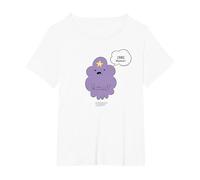 Adventure Time Lumpy Space Princess OMG Maglietta, Donna Plus-Size, Bianco, 4X