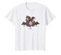 Adventure Time Lumpy Space Princess & Wolves Maglietta, Bambini, Bianco, 2 Anni