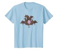 Adventure Time Lumpy Space Princess & Wolves Maglietta, Bambini, Celeste, 2 Anni