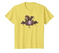 Adventure Time Lumpy Space Princess & Wolves Maglietta, Bambini, Limone, 4 Anni