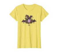 Adventure Time Lumpy Space Princess & Wolves Maglietta, Donna, Limone, S