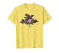 Adventure Time Lumpy Space Princess & Wolves Maglietta, Uomo, Limone, 3XL