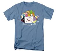Adventure Time - Matematico - T-Shirt A Maniche Corte Unisex Per Adulti - Blu