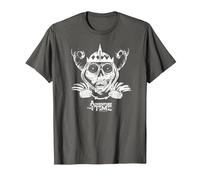 Adventure Time Skull Face Maglietta, Uomo, Asfalto, L