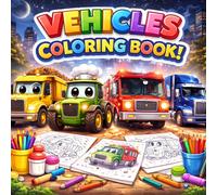Adventure Vehicles Coloring Book for Kids