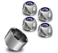 Adventure Xperience Dado di Sicurezza Antifurto M6 M8 M10 M12 in Acciaio Inossidabile - Autobloccante (4 Dadi 1 Dado)