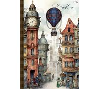 Adventures Around the World: A Vintage Travel-Themed 6x9 Planner & Notebook