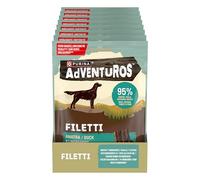 Adventuros High Meat 70g Filetti nº1 ingrediente Anatra, 8 Confezioni da 70g