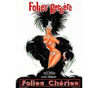 Advert Theatre Cabaret Folies Bergere Showgirl Feather France Art Print Poster Wall Decor 12X16 Inch Pubblicità Teatro Mostrare Francia Manifesto Parete