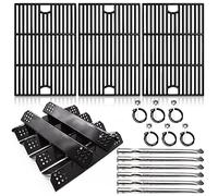 Adviace Parti di ricambio della griglia per Nexgrill 6 Burner 720-0896B, 720-0896, 720-0896E, 720-0896C, 730-0896, 17 pollici Ghisa Grill Griglie, piastre di calore scudi tende, tubi bruciatore e accenditori griglia.