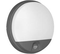 Adviti Agat Lampada da Parete Esterno con Sensore di Movimento 4000K IP54 (1100lm Grigio)