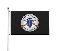 Advocacy Bandiera da giardino Fort Benning PAO Home of The Infantry Flag eventi all'aperto Bandiera resistente alle intemperie 3x5 Ft per Decorazioni perpatio,Decorazioni per giardino