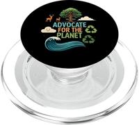 Advocate For The Planet Earth Nature Recycling Save Ocean PopSockets PopGrip per MagSafe