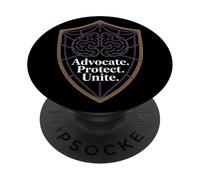 Advocate Protect Unite Consapevolezza della salute della neurologia mentale PopSockets PopGrip Adesivo