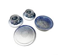 Advokingtap 4Pcs Cuscinetto Ruota Posteriore Cap Copertura Metallo Ricambio Compatibile Con Per Golf Per Passat Per Polo Per Maggiolino Per A1 Per A3