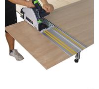 Advokingtap Binario di guida per sega circolare in lega di alluminio, adatto per falegnameria, binario a T standard, banco da lavoro per carpenteria (400 mm)
