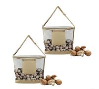 Advokingtap Borsa per raccogliere la frutta, in rete, per caccia ai funghi, borsa per foraggiamento di grande capacità, con custodia portaoggetti, pieghevole e pieghevole per giardino bushcraft (cachi