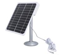 Advokingtap Caricatore del pannello solare 5V 20W con staffa regolabile e cavo per telecamere di sicurezza esterne (tipo-C)