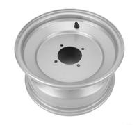 Advokingtap Cerchione anteriore 21 x 7-10 25,4 cm, 4 borchie in lega di metallo argento per ATV, go kart, per quad Dirt Bike, Ride On Mower, adatto per pneumatici 21 x 7-10 o 23 x 7-10