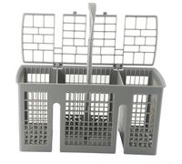 Advokingtap Cestello portaposate per lavastoviglie Bosch per Siemens per Neff per Constructa di ricambio grigio con 6 scomparti manico rimovibile 22,8 x 9 x 11,7 cm