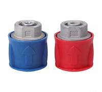 Advokingtap Connettori Audio Video Editing Lega di Alluminio Design Ergonomico Precisione Grandi Jog Dials 9Mm Modello 5 8Mm Modello 4 Rosso Blu 2 Pezzi