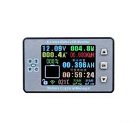 Advokingtap Coulomb Meter batteria senza fili con display a colori da 6,1 cm per la capacità di tensione corrente e il monitoraggio della temperatura fino a 120 V 500 A (C)