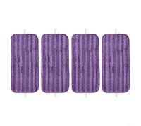 Advokingtap Cuscinetti per mocio in microfibra, riutilizzabili, lavabili, per Swiffer per mocio a getto umido, su pavimenti in legno duro, piastrelle, pietra, depilazione, 10,3 x 12,7 cm, viola, 20,3
