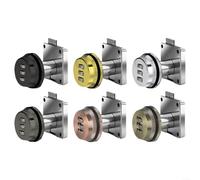 Advokingtap Lucchetto con password a 3 cifre, in lega di zinco, con combinazione sicura, colore nero, robusta linguetta per cassetta postale esterna, resistente alle intemperie, codice di sicurezza