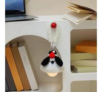 Advokingtap Luce notturna a forma di pinguino con 3 modalità dimmerabili, decorazione da appendere per camera da letto per bambini, 18,5 x 14,7 cm (cane in pile)