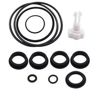 Advokingtap Pompa filtro a sabbia valvola di rilascio dell'aria e O-Ring Set per Intex 25013 Kit di riparazione piscina in gomma nera facile installare Leak Fix Restore