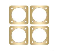 Advokingtap Protezione per ingresso casetta per uccelli in metallo, 4 pezzi, 3,8 cm, 3,8 cm, antiruggine, dorata, per predatori, per nidificazione per uccelli all'aperto (28 cm)