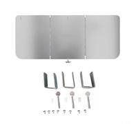 Advokingtap Schermo Riflettore di calore Pieghevole Alluminio Piastra Riflettore di Calore Piazza Alluminio Riflettore di Calore Scudo di Ricambio Parti Superiori Per Riscaldatori Esterni