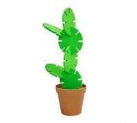 Advokingtap Set di 6 sottobicchieri isolati termicamente in EVA, proteggono le macchie d'acqua, salvaspazio, con vaso di fiori, design decorativo giocoso verde marrone, 9 cm, per casa, bar, ristorante